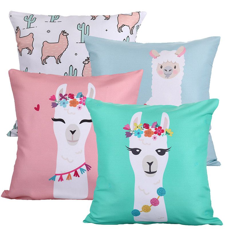 llama pillow case