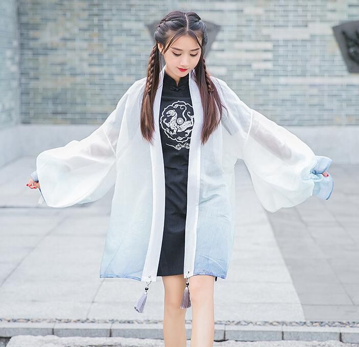 kimono cardigan branco