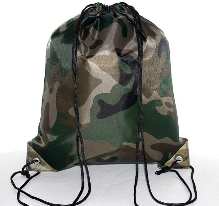 camo drawstring backpack