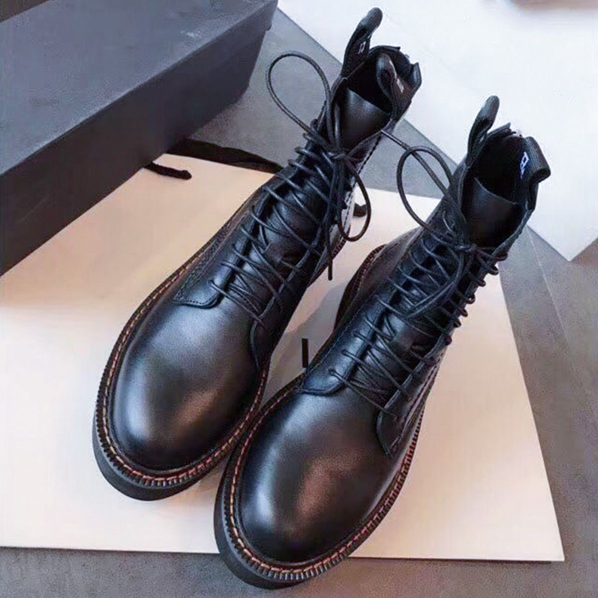 fashion high quality martin boots leather short martin british casual boots