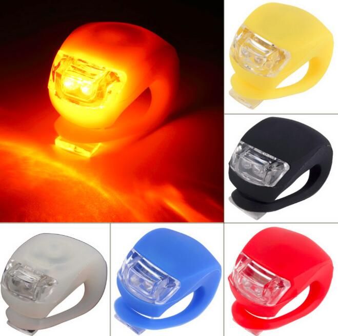 2020 Silicone Bike Lights 2LED Cycling Bike Bicycle Light Rubber Tail