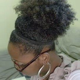 Best natural hair ponytail ,clip in grey kinky short high afro bun puff hairpiece silver grey Best natural hair ponytail ,clip in grey kinky short high afro bun puff hairpiece silver grey