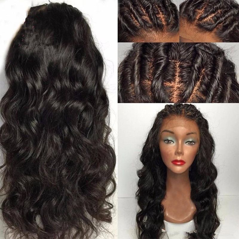 180 Density Brazilian Hair Lace Front Wigs Heat Resistant Fiber
