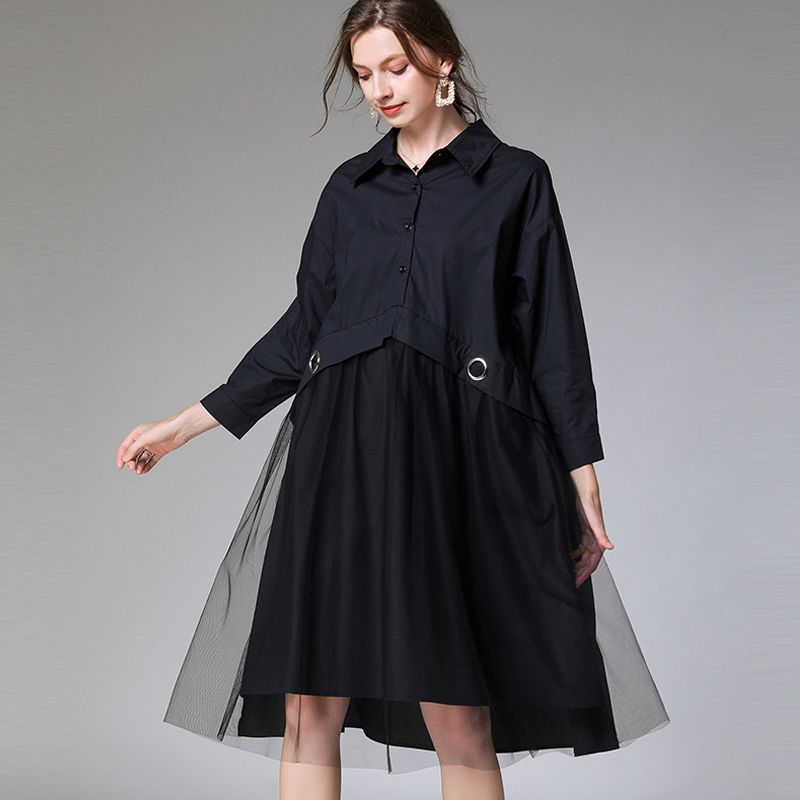 Women Shirt Dress Plus Size Cotton Casual Work White Black Spring Summer Casual Oversized Dresses Female From Happylisa2012 47 04 Dhgate Com