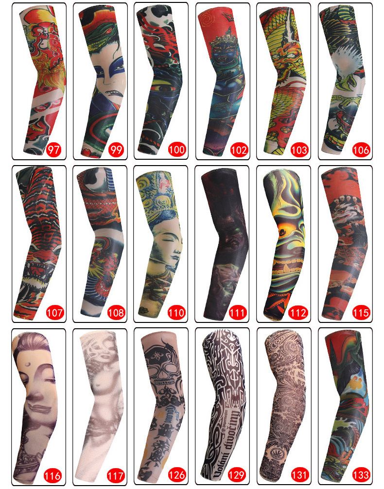 Compre Ciclismo Esportes Tatuagem Mangas Aquecedores De Braco Uv Cool Arm Mangas Ciclismo Corrida Nylon Esporte Oversleeve Luvas De Tatuagem Dhl Livre Barato Entrega Rapida E Qualidade Pt Dhgate