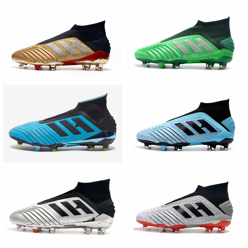 2019 De Para Niños Baratas Para Hombre Predator 19+ Botas De Fútbol FG Con Cable Duro Chaussures Sin Cordones De Fútbol 3 11 De 77,75 € | DHgate