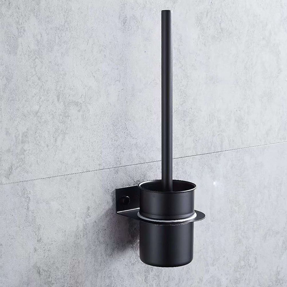 wall mounted toilet brush and holder