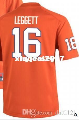 2019 Cheap Men 16 Leggett Clemson Tigers Alumni Jersey White Orange Stitched Football Jersey Ncaa From Xiaocai2017 Price Dhgatecom