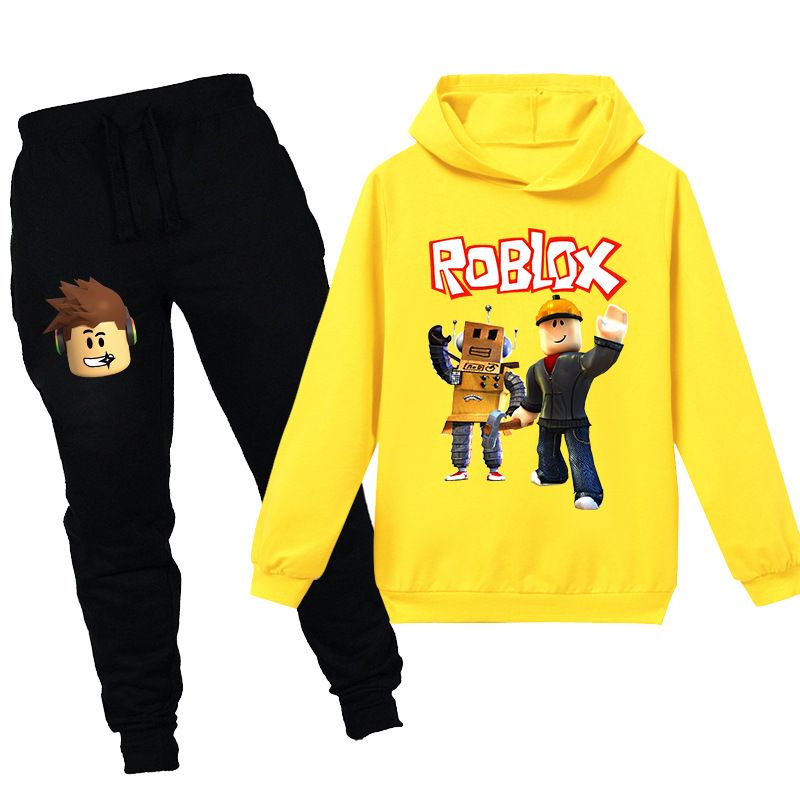 2020 Teen Girl 6 14 Years Boys Suit Roblox Tracksuits Kids Clothing Sets Fashion Spring Autumn Childrens Long Sleeve Tops Pants From Baby0512 25 13 Dhgate Com - yellow pants roblox girl