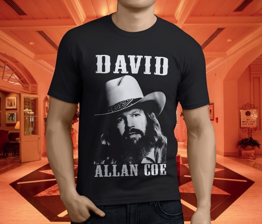 David Allan Coe Womens T Shirt Casual O Neck Short Sleeve Tees Tops