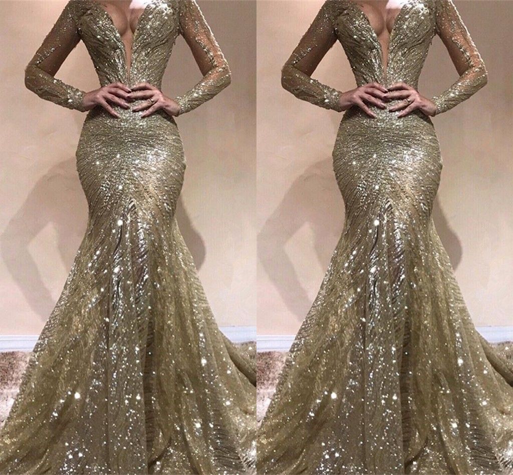 Elegant Abendkleider Lang Mit Ärmel