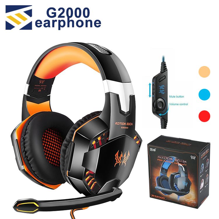 Acquistare KOTION OGNI G2000 Cuffie Stereo Computer Gaming Headset Casque  Deep Bass Gioco Auricolare Con Microfono Luce LED PC Gamer Economico |  Consegna Veloce E Qualità | It.Dhgate