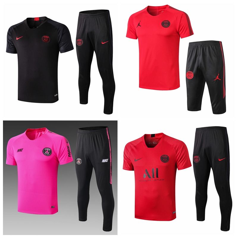 Compra 2019 Pantalones De Fútbol PSG Corto De Manga Larga Traje De  Entrenamiento De 19/20 Maillot Dentrainement De Fútbol Mbappé MJ Camiseta  De Fútbol Chándal Juego Corto Barato | Entrega Rápida Y