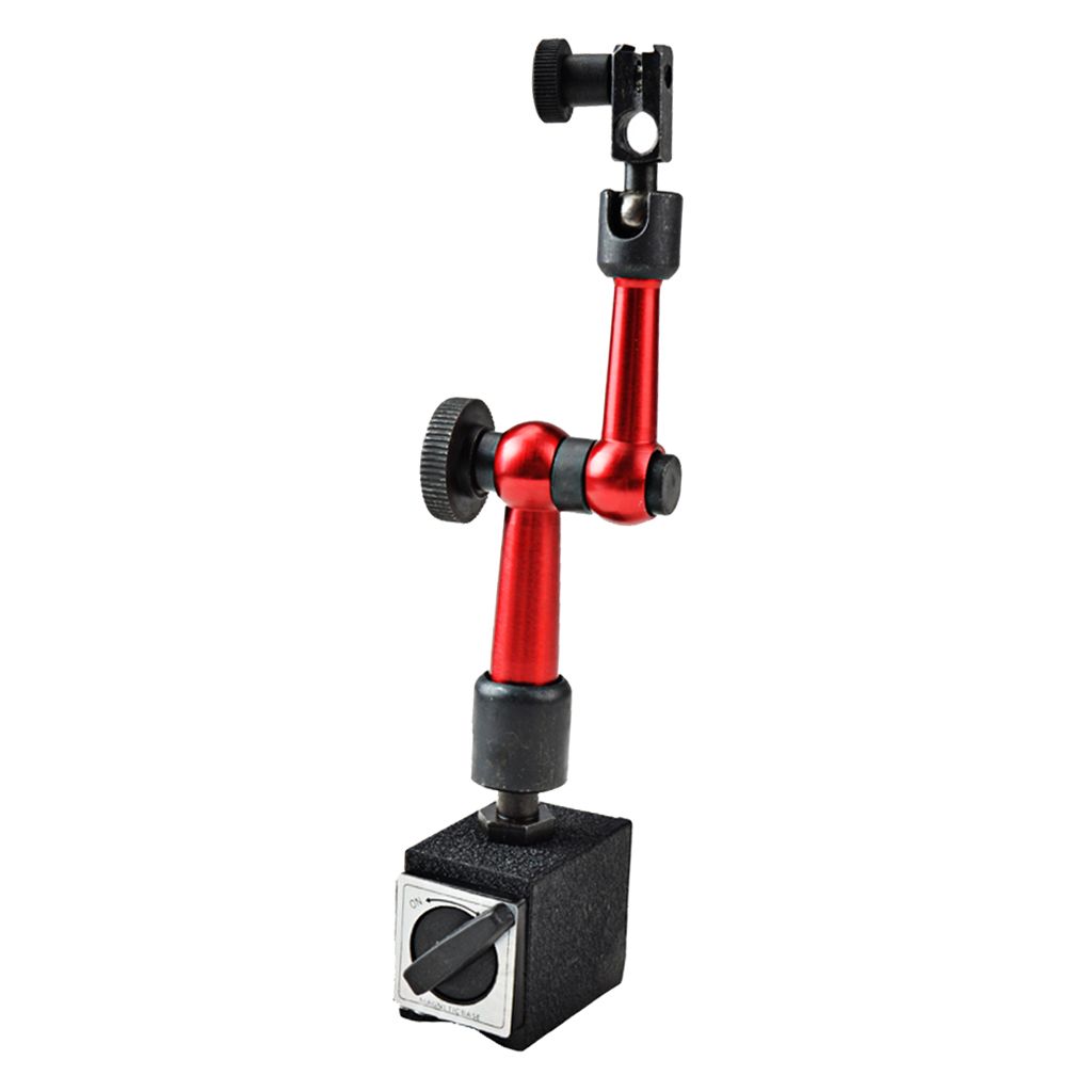 Adjustable Magnetic Base Holder with Digital Dial Indicator 0-0.8mm Red