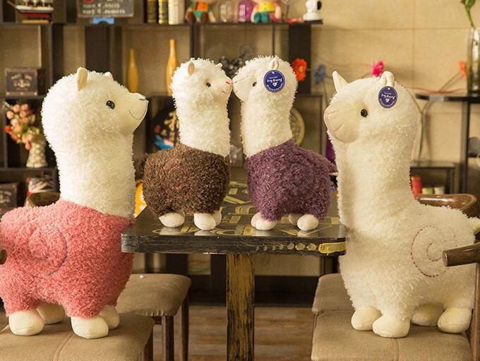 large stuffed alpaca