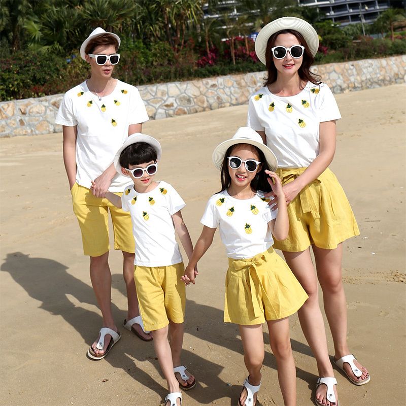 yellow matching clothes