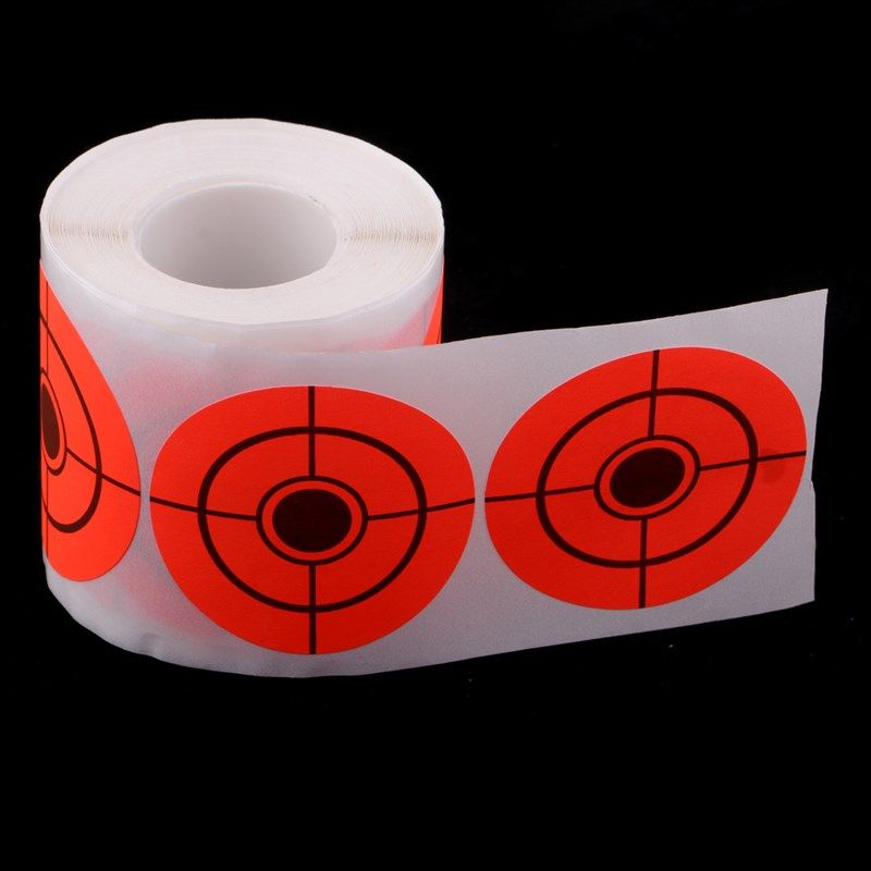 2inch Target Stickers Self-adhesive Shooting Target Papers 250pcs/Roll 5cm 
