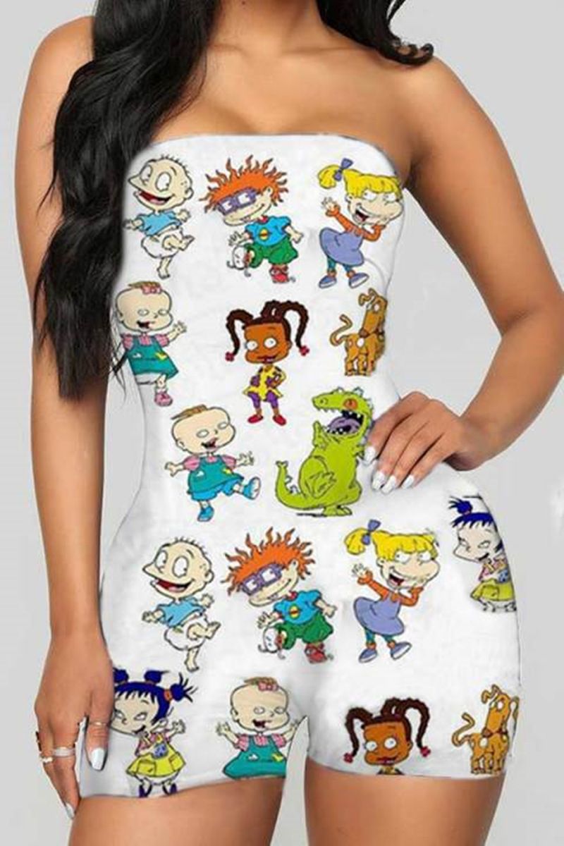 cartoon print jumpsuit