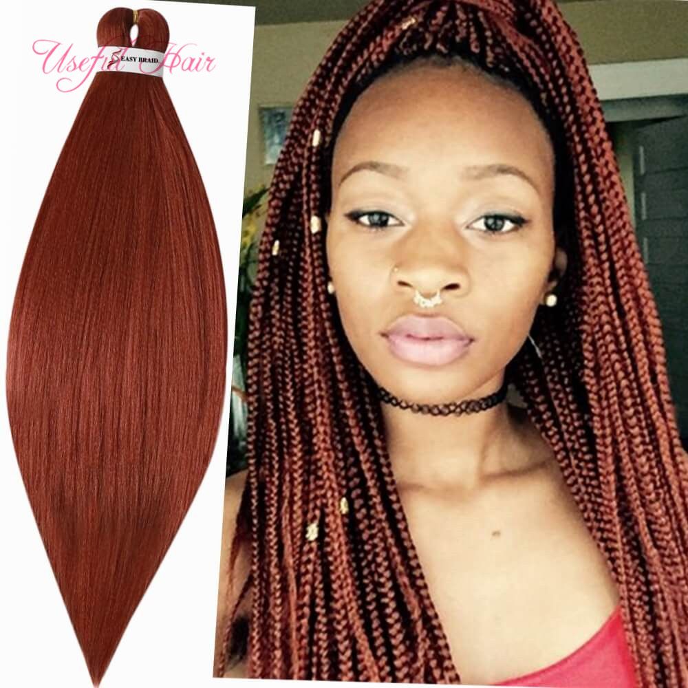 2019 Easy Braids Pre Stretched Easy Braid Hair Jumbo Braids Ombre Braiding Hair Synthetic Crochet Hair Extensions Marley Havana Twist From