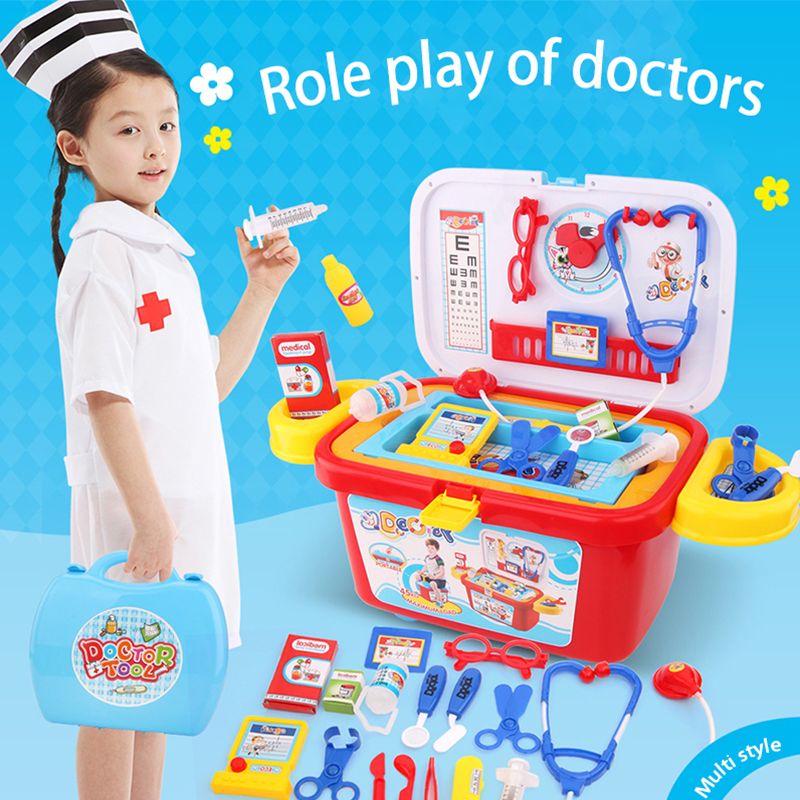 Niños Play Kit Médico Doctor Play juego Caja de juego Pretend Play Regalo 