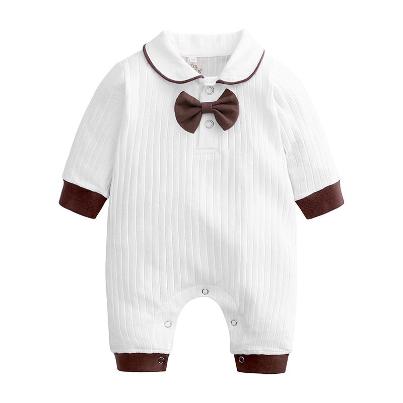 Details about   Newborn Baby Boys Spring/Autumn Long Sleeve Gentleman Jumpsuits Cute one-pieces 