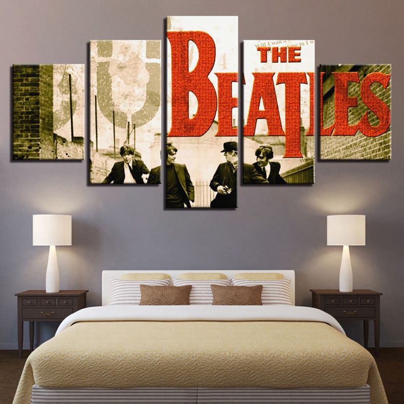 Oil Painting HD Printed Home Wall Decor Art on Canvas John Lennon 5PCS