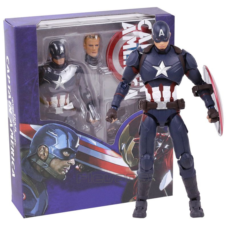 Marvel Avengers Captain America S.H.Figuarts Action Figure Collection Toys Gift