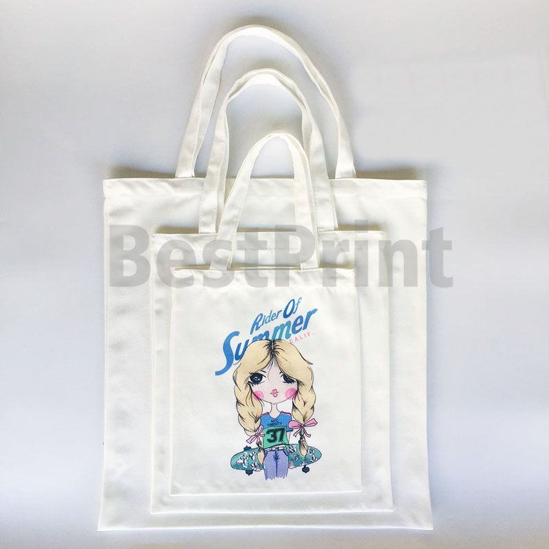 blank polyester tote bolsas