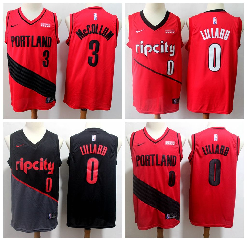 damian lillard red jersey