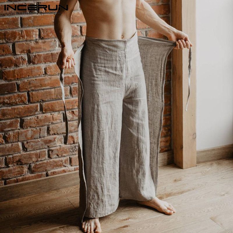 Acquistare Pantaloni Da Pescatore Tailandesi Pantaloni Da Uomo In Tinta  Unita Da Donna Pantaloni Da Yoga Pantaloni Larghi Vintage Pantaloni Gamba  Larga Da Massaggio Uomo 2019 INCERUN 5XL Economico | Consegna Veloce