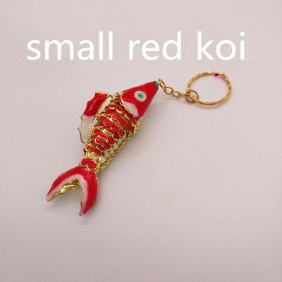 red koi key ring