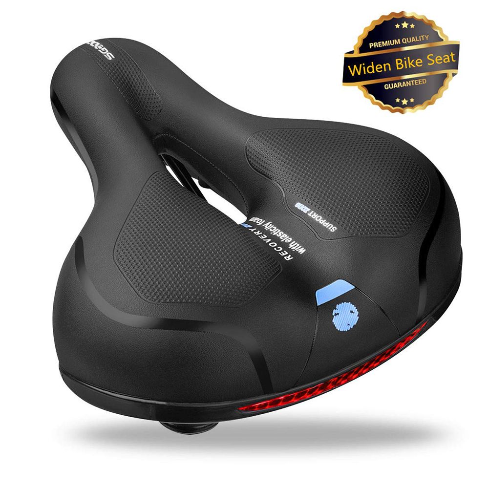 Big Comfort Bike Seat Comfortable Bicycle Saddle Memory Foam Padded