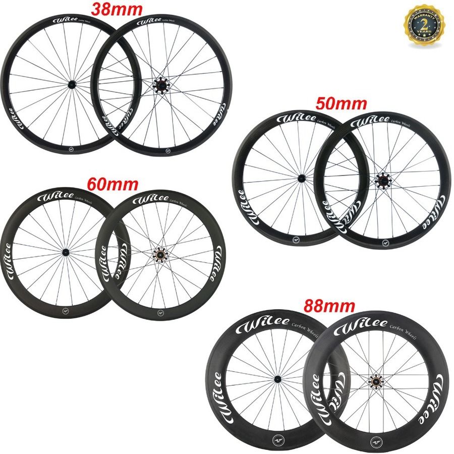 700C 50mm Clincher Carbon Road Bike Wheels Racing Bicycle Carbon Wheelsets 11S