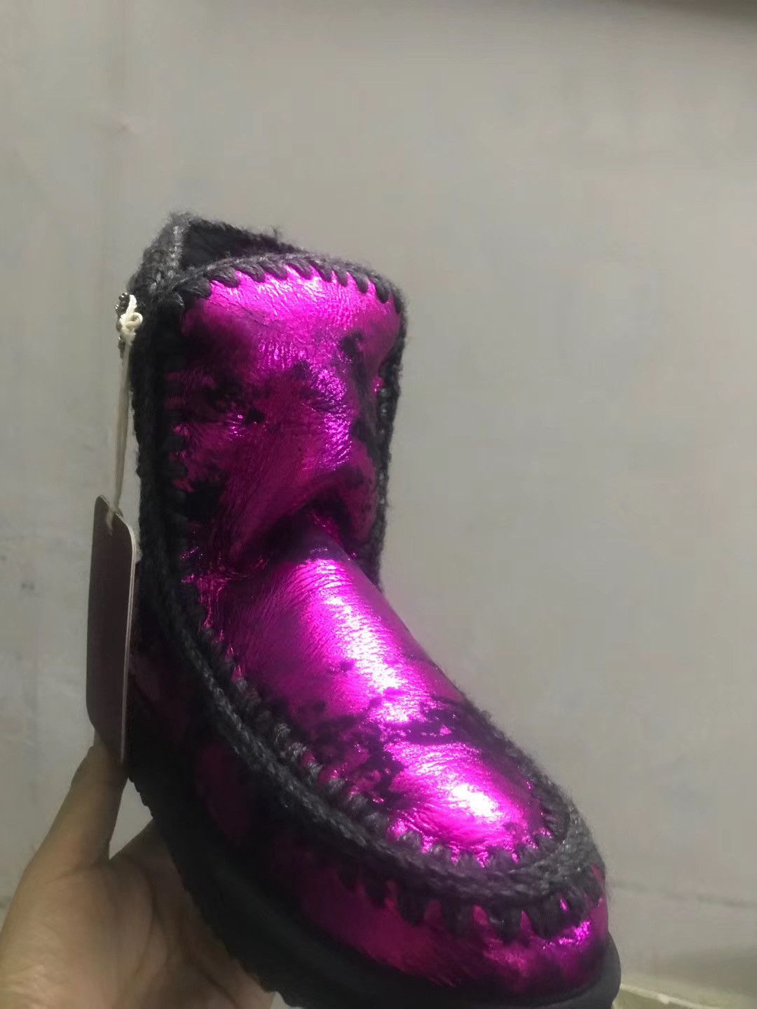 light purple booties