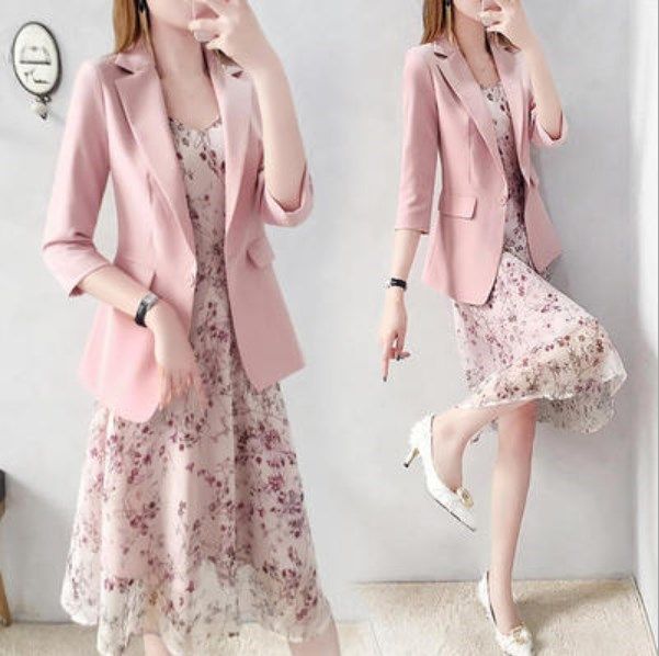 long coat and dress