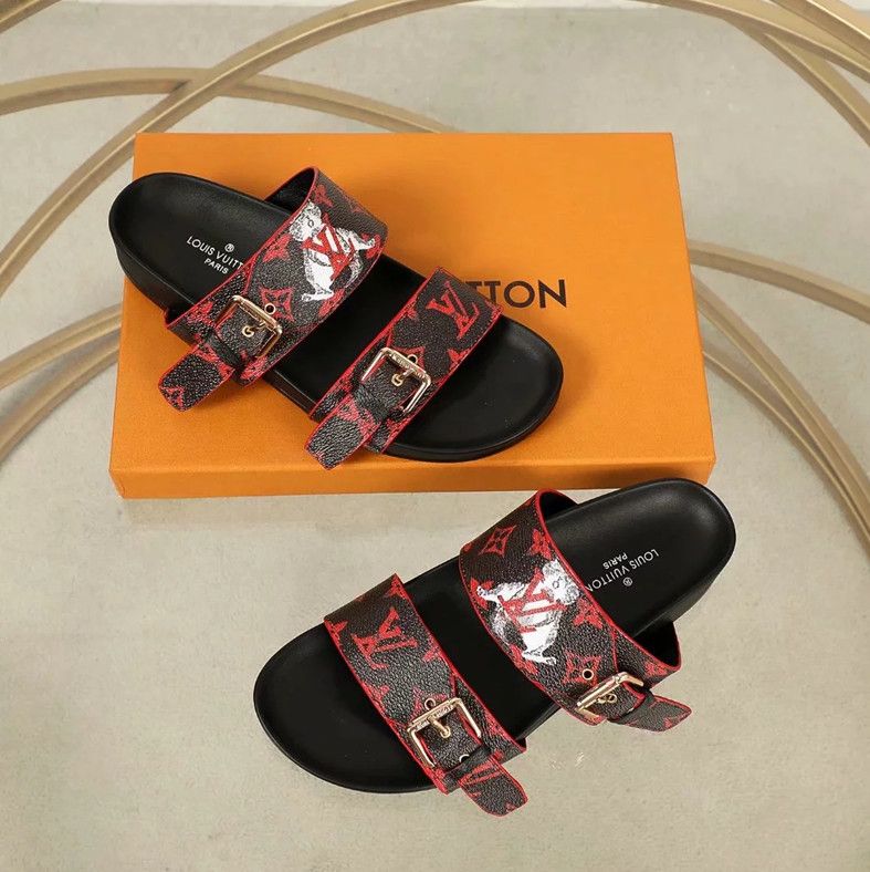 lv womens slides