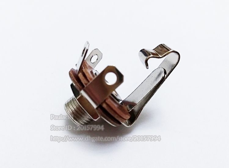6.3mm 1//4/" Mono Audio Phone Jack Panel Chassis Mount washers nuts Closed Circuit