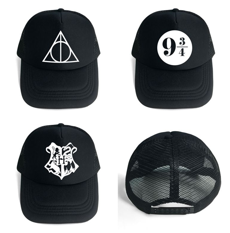 21 Harry Potter Deathly Hallows Hat Fashion Mesh Trucker Cap Creative Snapback Baseball Hat Teenager Cosplay Costume Caps Le379 From Jerry111 2 97 Dhgate Com