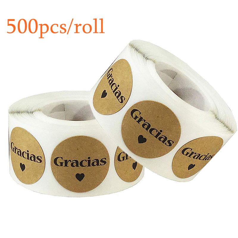 2019 Gracias Spanish Thank You Personalized Stickers Tags Diy