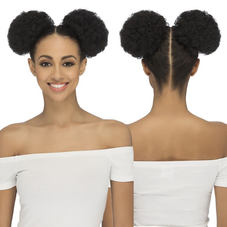 Short Curly Synthetic Hair Chignon With Two Plastic Combs Hair