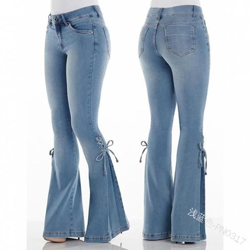 plus size black flare jeans