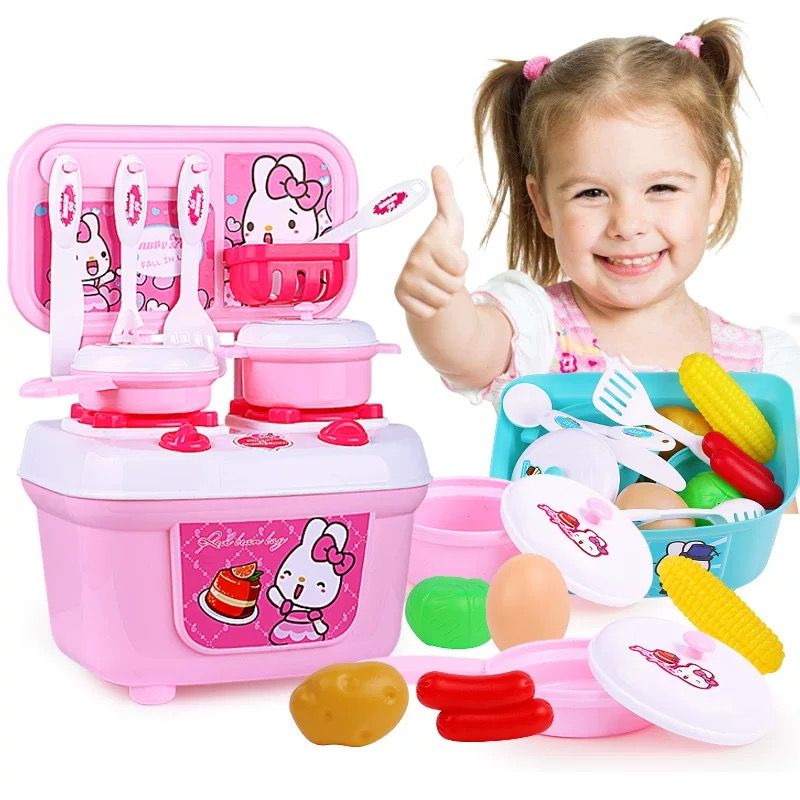 little girl cooking set