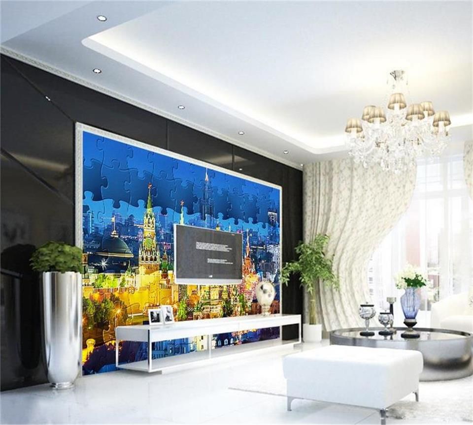 Custom Size 3d Photo Wallpaper Living Room Mural Gothic Architectural Landscape 3d Picture Sofa Tv Backdrop Wallpaper Non Woven Wall Sticker Hd
