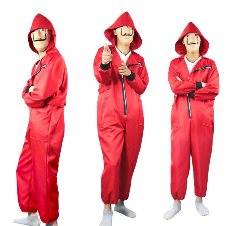 La Casa De Papel Season 3 19 New Dali Red Jumpsuit Clown Costume Halloween Cosplay Gift Mask From Charming Jiao 34 52 Dhgate Com La Casa De Papel Season 3 19 New Dali Red Jumpsuit Clown Costume Halloween Cosplay Gift Mask From Charming Jiao 34 52 Dhgate Com
