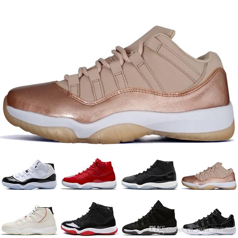 rose gold low top 11s