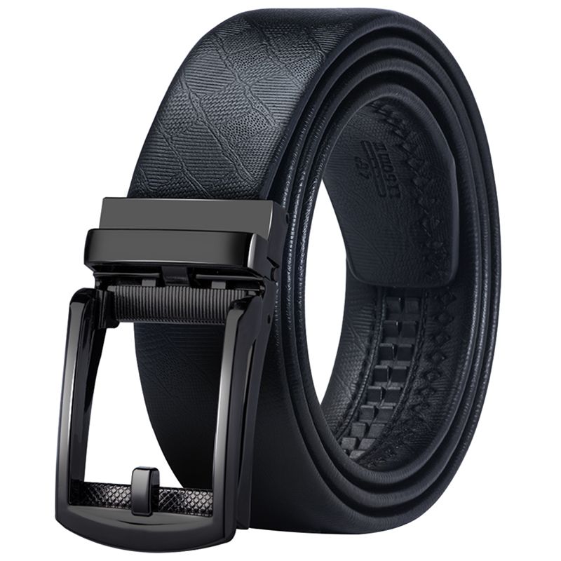 Hommes En Cuir Automatique Boucle Ceintures Mode Taille Ceinture