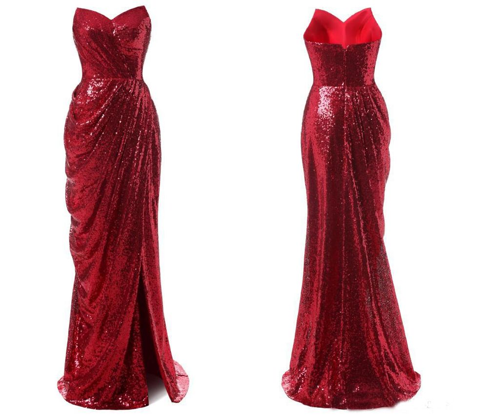 plain maroon gown