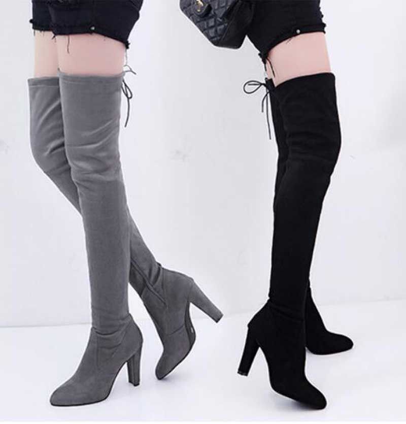 long leather boots womens