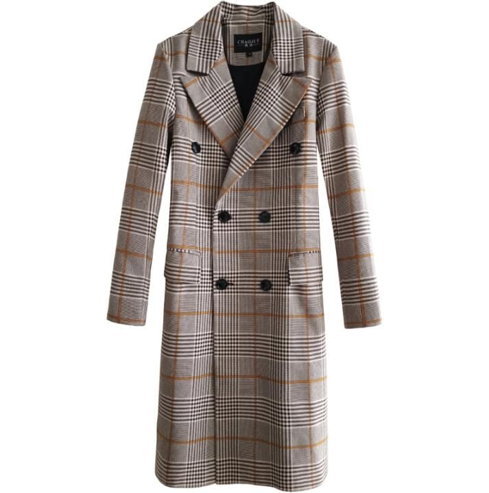 plaid long coat mens