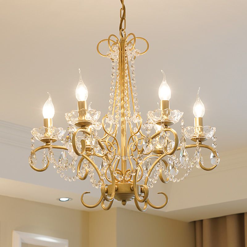 Gold Modern Led Chandelier Lustre For Living Room Light Bedroom Dining Room Led Ceiling Lights Crystal Chandelier Lighting Lampara Techo Cage Chandelier Raindrop Chandelier From Flymall 139 69 Dhgate Com